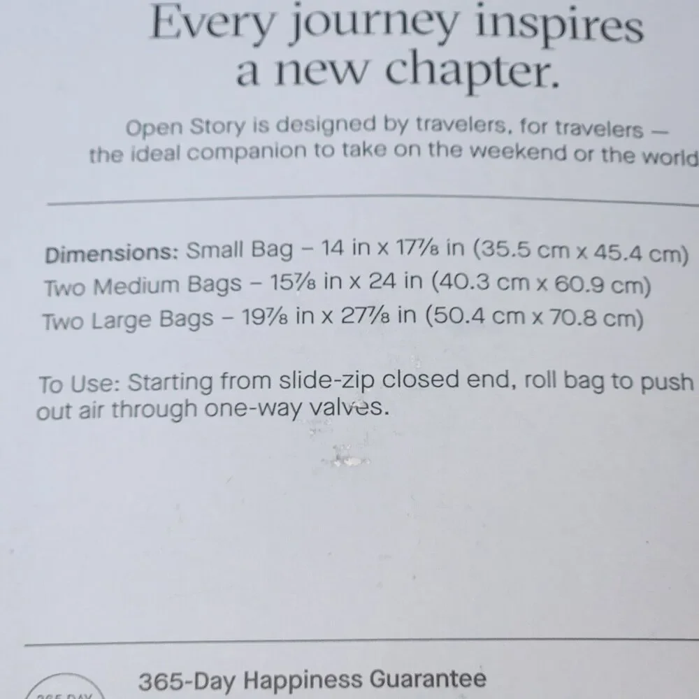2 Pack Open Story 5-Piece Compression Bag Set